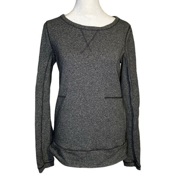 Lululemon Exhalation gray long sleeve pullover top size 2 - Picture 1 of 10